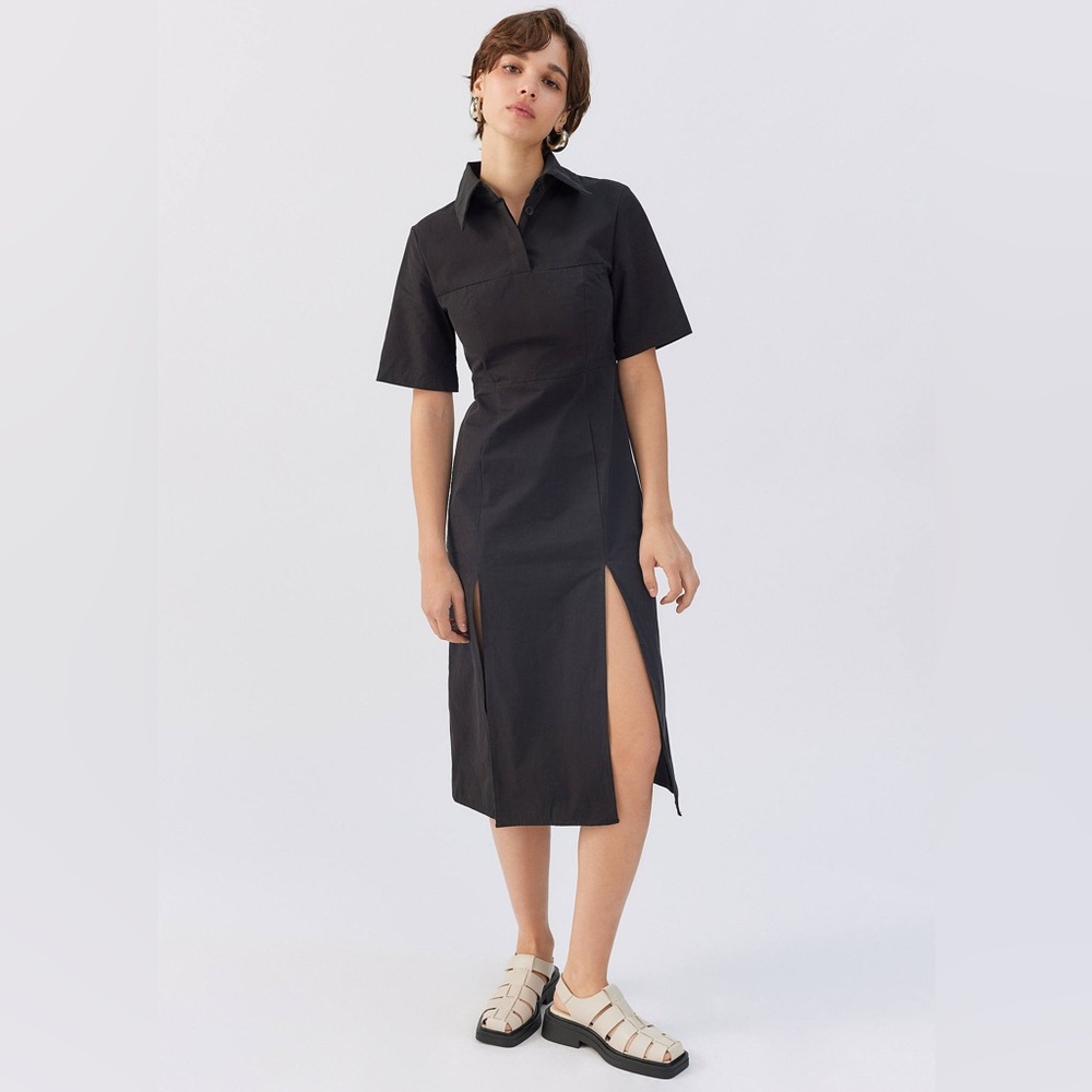 Ghospell Free People Black Power Midi Dress
